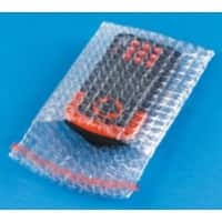 RAJA Luftpolstertasche LDPE (Polyethylen niedriger Dichte) Transparent 100 mm (H) Abziehstreifen 80 Mikron 600 Stück