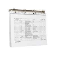 Ultradex Ringbuchmechanik Anschraubbar 30 mm Silber