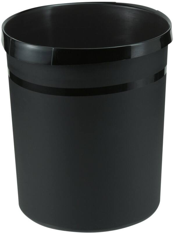 HAN GRIP Papierkorb 18198-13 PP (Polypropylen) Schwarz 312 mm x 312 mm x 345 mm