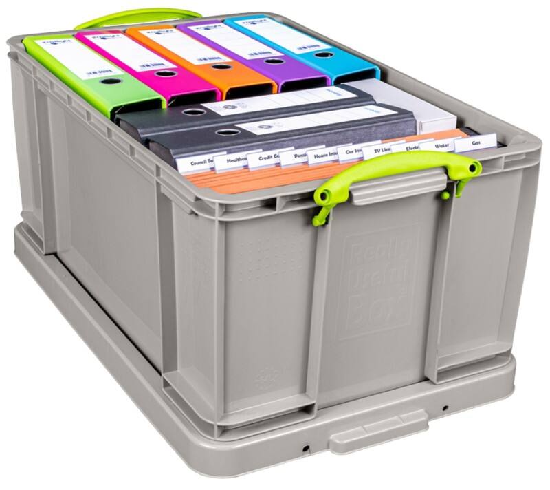 Really Useful Box Kunststoff Aufbewahrungsbox 64 L Grau 44 x 71 x 31 cm