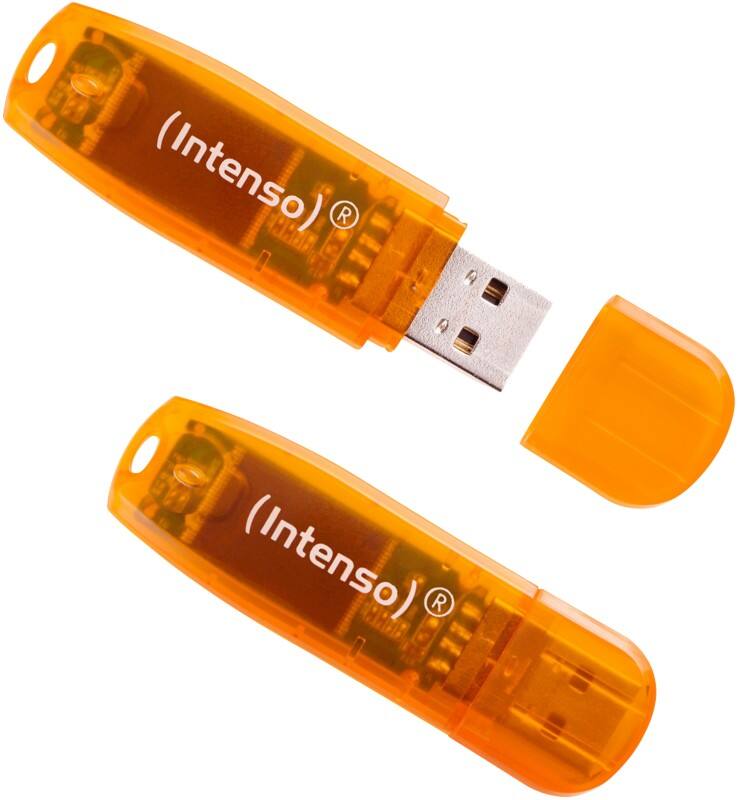 INTENSO USB-Stick 3502492 Orange 64 GB 2 Stück