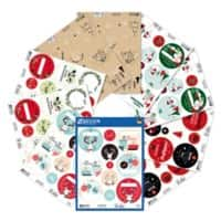 AVERY Zweckform Papier Weihnachtssticker 13,5 cm 110 Stück