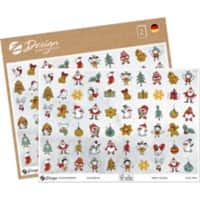 AVERY Zweckform Papier Weihnachtssticker 18,5 cm 120 Stück