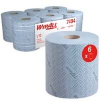 WYPALL WypAll Recycled Wischtücher Zentralentnahme Blau 1-lagig 7494 6 Rollen à 500 Blatt