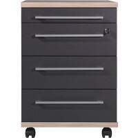GERMANIA Rollcontainer Duo Anthrazit 420 (B) x 450 (T) x 600 (H) mm