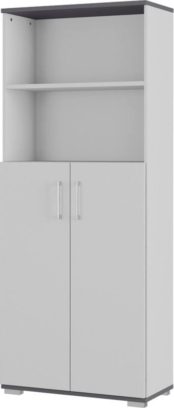 GERMANIA Aktenschrank GW-Profi 2.0 4249-588 Dunkelgrau, Hellgrau 800 (B) x 400 (T) x 2.000 (H) mm