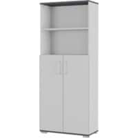 GERMANIA Aktenschrank GW-Profi 2.0 4249-588 Dunkelgrau, Hellgrau 800 (B) x 400 (T) x 2.000 (H) mm