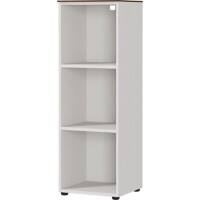 GERMANIA Regal 4218-573 Walnuss, Hellgrau 410 (B) x 400 (T) x 1.200 (H) mm