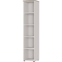 GERMANIA Regal 4227-573 Walnuss, Hellgrau 410 (B) x 400 (T) x 1.970 (H) mm