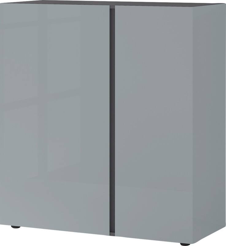 GERMANIA Kommode 2526-587 Grau, Silber 940 (B) x 430 (T) x 1.030 (H) mm