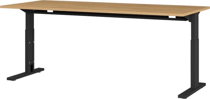GERMANIA Höhenverstellbar Schreibtisch GW-Profi 2.0 4253-582 Braun, Schwarz 1.800 (B) x 800 (T) x 750 (H) mm