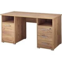 GERMANIA Schreibtisch 4080-243 Braun 1.440 (B) x 690 (T) x 750 (H) mm