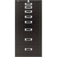 Bisley Schubladenschrank S8A633 8 Schubladen Schwarz 282 (B) x 411 (T) x 590 (H) mm