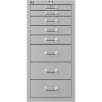 Bisley Schubladenschrank S8A355 8 Schubladen Silber 282 (B) x 411 (T) x 590 (H) mm