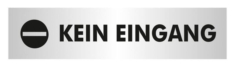 Seco Schild Kein Zutritt Zum Ankleben Aluminium 4,5 x 19 cm GOF115