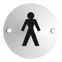 Seco Schild Herrentoilette Zum Ankleben, Schrauben Aluminium