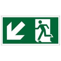 Seco Schild Ausfahrt unten links Zum Ankleben Kunststoff 20 x 60 cm SP062SRP-600X200