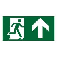 Seco Schild Ausgang oben Zum Ankleben Kunststoff 20 x 60 cm SP094SRP-600X200