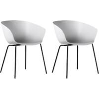 Bisley Stay Besucherstuhl Kunststoff Feste Armlehne Weiß STAY4P2PXS001 580 x 470 x 590 mm 2 Stück