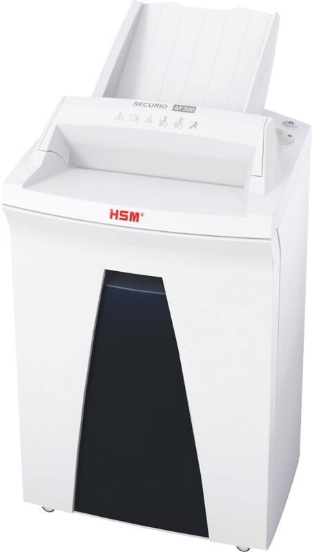 HSM Automatische Zufuhr SECURIO Aktenvernichter 16 Blatt Partikelschnitt Sicherheitsstufe P-4, O-3, T-4, E-3, F-1 35 L AF300