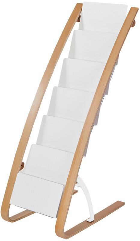 Alba A4 Infoständer Braun, Weiß DDEXPO6W BC 1.060 (B) x 562 (T) x 168 (H) mm