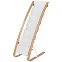 Alba A4 Infoständer Braun, Weiß DDEXPO6W BC 1.060 (B) x 562 (T) x 168 (H) mm