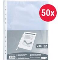 Exacompta Klarsichthüllen A4 Mattiert Transparent 0,04mm PP Up 5211E Packung mit 50 Stück