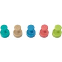 Maul Magnete Färbig sortiert Tragfähigkeit 12 mm 10 Stück