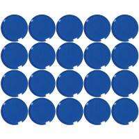 Maul MAULpro Rund Whiteboard-Magnete Blau 0.3 kg Tragfähigkeit 20 mm 20 Stück