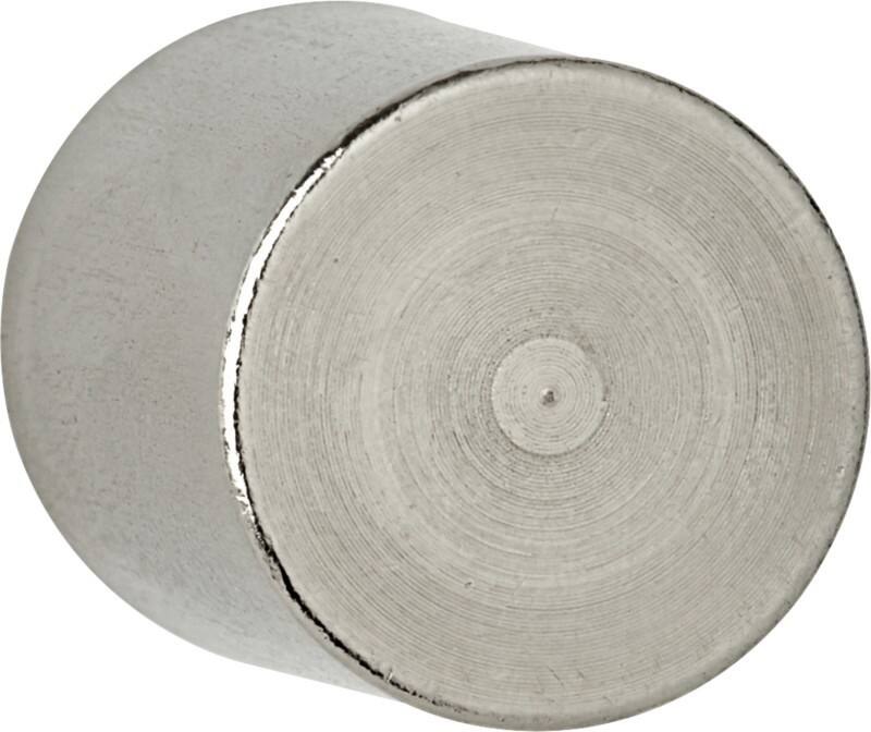 Maul Neodymium Rund Magnete Silber 9 kg Tragfähigkeit 16 mm 4 Stück