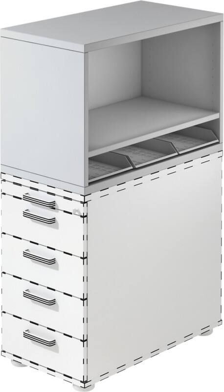 Hammerbacher Containeraufsatz Grau