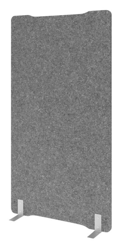 Hammerbacher Akustik Trennwand VASWG1810 Grau 1000 mm x 250 mm x 1800 mm
