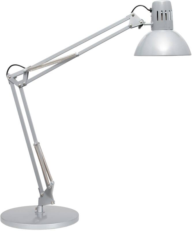 Maul MAULstudy Freistehend Schreibtischlampe LED E27 Ohne Leuchtmittel Silber Steckdose 230 x 695 x 490 mm