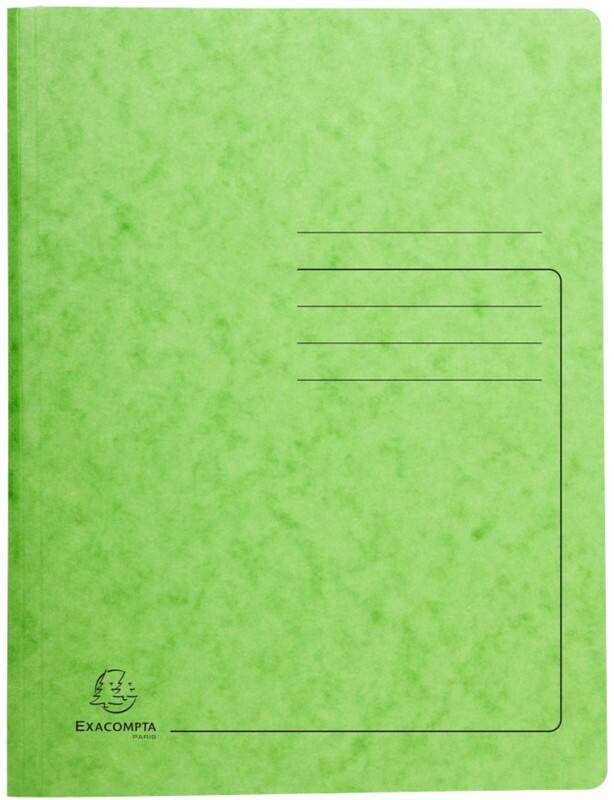Exacompta Spiralmappe 240233E Grün Pressspankarton meliert 25 Stück