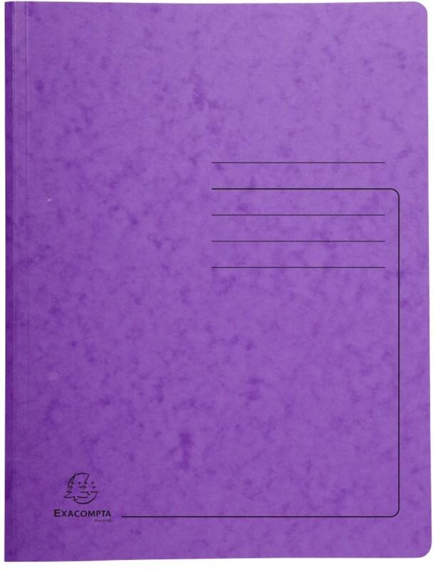 Exacompta Spiralmappe 240228E Violett Pressspankarton meliert 25 Stück