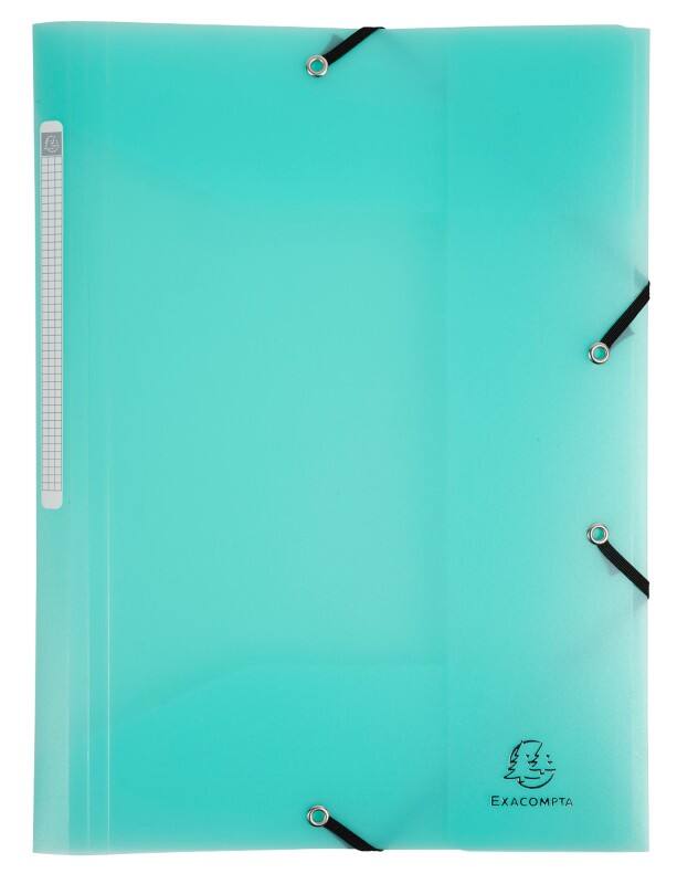 Exacompta Chromaline Pastel Dreiflügelmappe 55173E PP (Polypropylen) Gummiband 24 (B) x 0,2 (T) x 32 (H) cm Pastellgrün 25 Stück