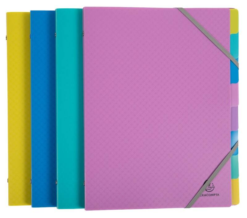 Exacompta Forever Young Ordnungsmappe 56190E DIN A4 PP (Polypropylen) Farbig sortiert 24,5 (B) x 1 (T) x 32 (H) cm 8 Stück