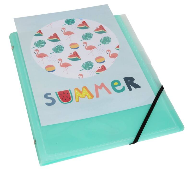 Exacompta Kréacover Pastel Ordnungsmappe 56279E DIN A4 PP (Polypropylen) Farbig sortiert 24,5 (B) x 1,1 (T) x 32 (H) cm 10 Stück