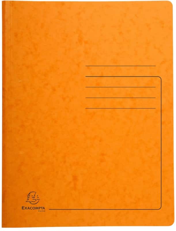 Exacompta Spiralmappe 240224E Orange Pressspankarton meliert 25 Stück