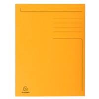 Exacompta Dreiflügelmappe 449009E Orange Pressspankarton meliert 100 Stück