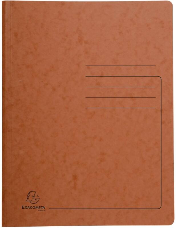 Exacompta Spiralmappe 240238E Braun Pressspankarton meliert 25 Stück