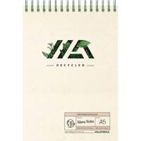 AURORA Shine Bright & Recycled Notizblock DIN A5 Liniert Doppeldraht Oben gebunden Papier Softcover Creme Nicht perforiert 100 Seiten