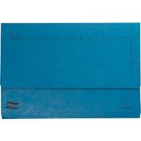 Exacompta Europa Dokumentenmappe 4795Z DIN A4, Foolscap Pressspankarton meliert 35,7 (B) x 0,3 (T) x 24,5 (H) cm Blau 25 Stück