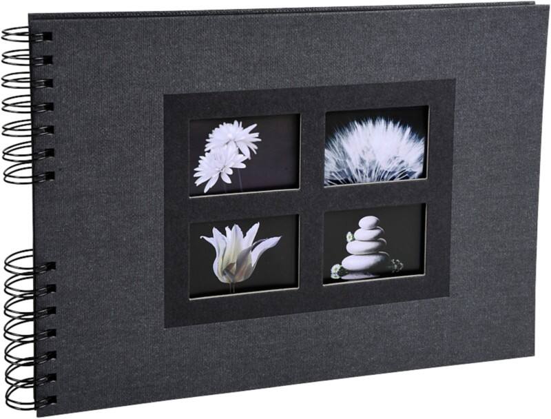 Exacompta Passion Spiralfotoalbum Hardback Papier 22 x 32 x 3 cm Schwarz