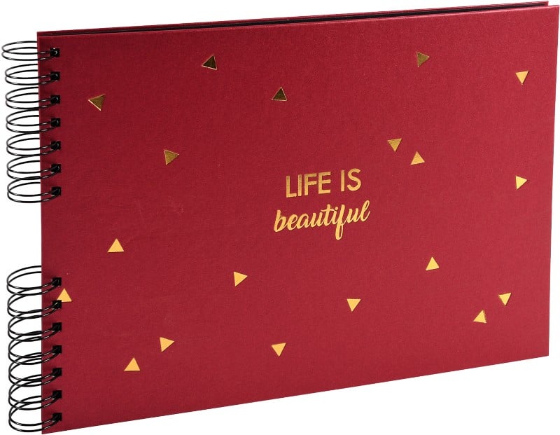 Exacompta Life Spiralfotoalbum Hardback Papier 22,8 x 33 x 3 cm Rot