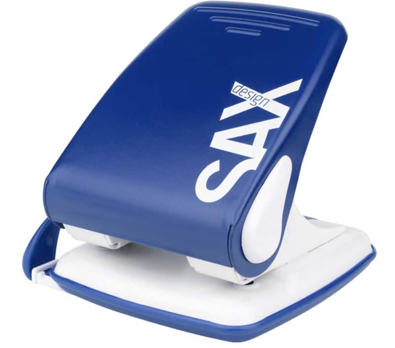 SAX 518 2 Löcher Locher Metall 40 Blatt 518 Blau A4