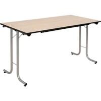Sodematub Klapptisch Ahorn Stahl 140 x 70 x 74 mm