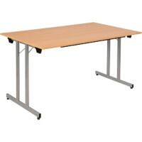 Sodematub Klapptisch Buche Stahl 140 x 80 x 74 mm