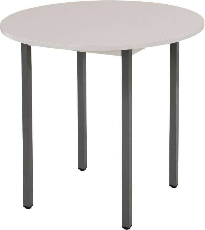 Sodematub Rundtisch Stahl Grau 800 x 600 x 740 mm