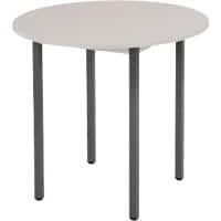 Sodematub Rundtisch Grau Stahl 800 x 600 x 740 mm